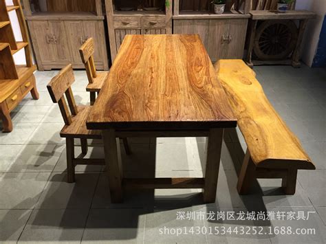 批发香樟木实木餐桌现代中式长方形饭桌带抽客厅茶桌红心樟木餐台-阿里巴巴