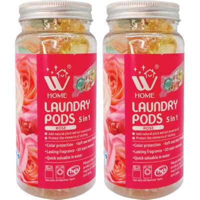 WBM Home 5-in-1 Laundry Pods, Fabric Softener With Rose Scent ...
