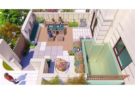 小庭院景观设计方案 新中式|空间|景观设计|梁西凹 - 原创作品 - 站酷 (ZCOOL)