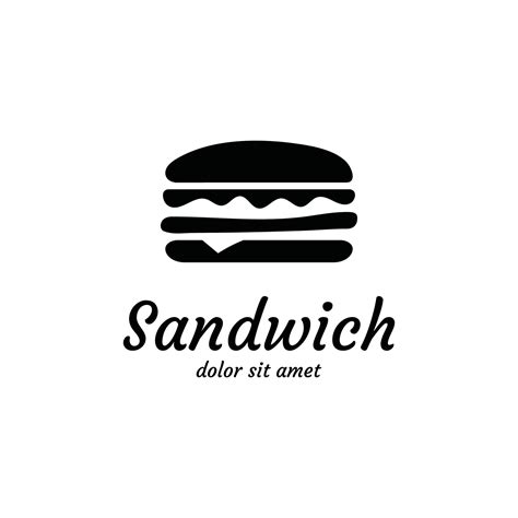 Sandwich Logo Template with Vector Concept 24622348 Vector Art at Vecteezy