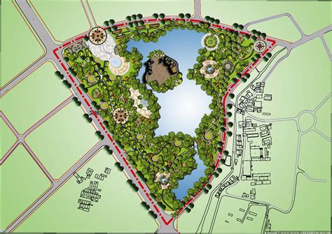 洪梅站前绿化公园景观设计 - 建科园林景观设计