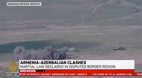 阿塞拜疆与亚美尼亚在边境互相炮击 双方都表示各有伤亡