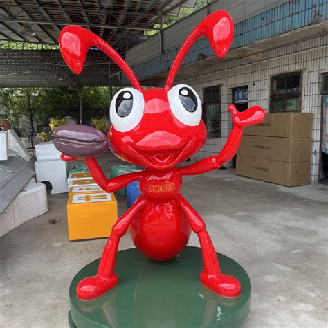 蚂蚁雕塑-玻璃钢彩绘动物雕塑之大蚂蚁-央美雕塑