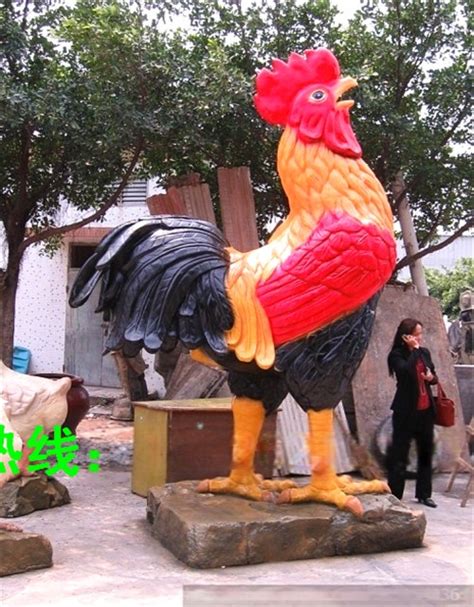 玻璃钢公鸡雕塑 公鸡雕塑彩绘定做 鸡年鸡雕塑厂家批发 ...