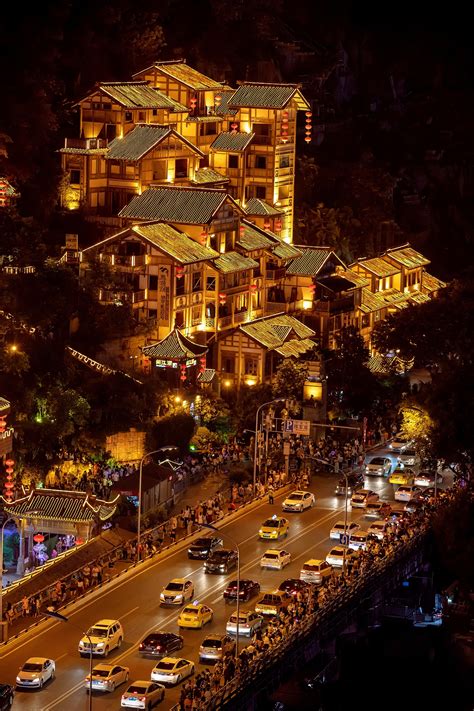 重庆洪崖洞夜景高清图片下载-正版图片500926948-摄图网