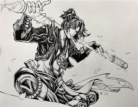 王者荣耀人物绘画图片 王者荣耀人物绘画图片