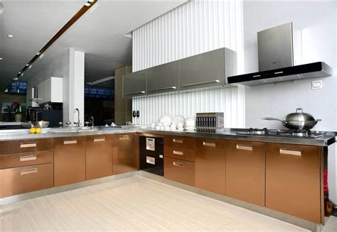 时尚现代的金属厨柜：厨房的不锈钢橱柜 - 设计在线