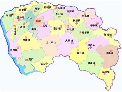 广东东莞长安镇地图-