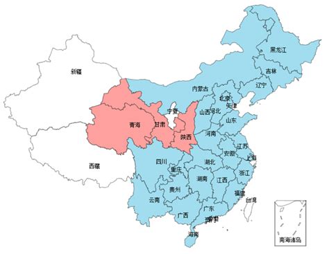 甘肃地图简图 - 甘肃省地图 - 地理教师网
