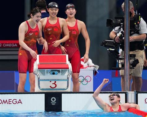 东京奥运游泳决战纪录屡被破 张雨霏汪顺证明实力