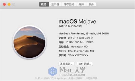 如何查看当前Mac电脑的 macOS 系统版本？-Mac大学