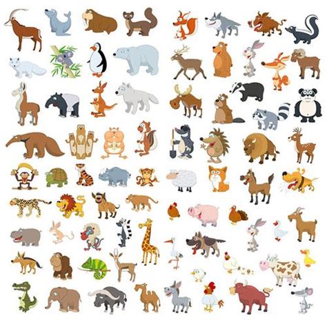世界动物日卡通小动物集合原创海报插画图片素材免费下载 - 觅知网