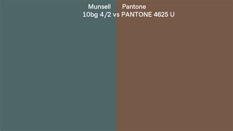 Pantone 4625 C vs RAL Clay brown (RAL 8003) side by side comparison