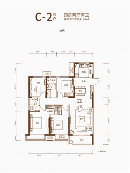 北京金融街武夷·融御（二期）4室2厅3卫户型图-北京楼盘网