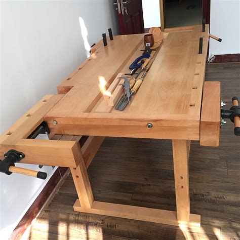 五金多功能橡胶木木工桌操作台工作台多功能实木桌木工工作台-阿里巴巴