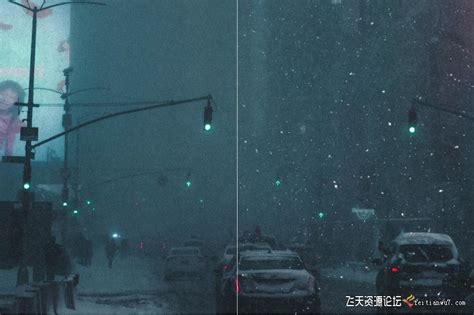 100张冬季雪景雪花飞雪覆盖摄影后期叠加合成素材-高清图库-飞天资源论坛
