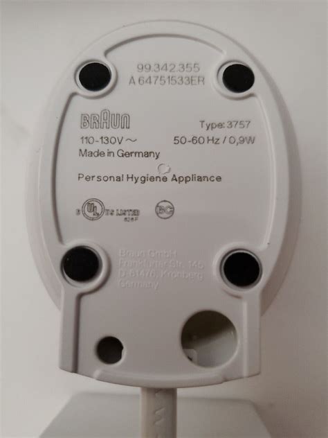 Braun Oral B Charger Type 3757 Power Cord (T) | eBay