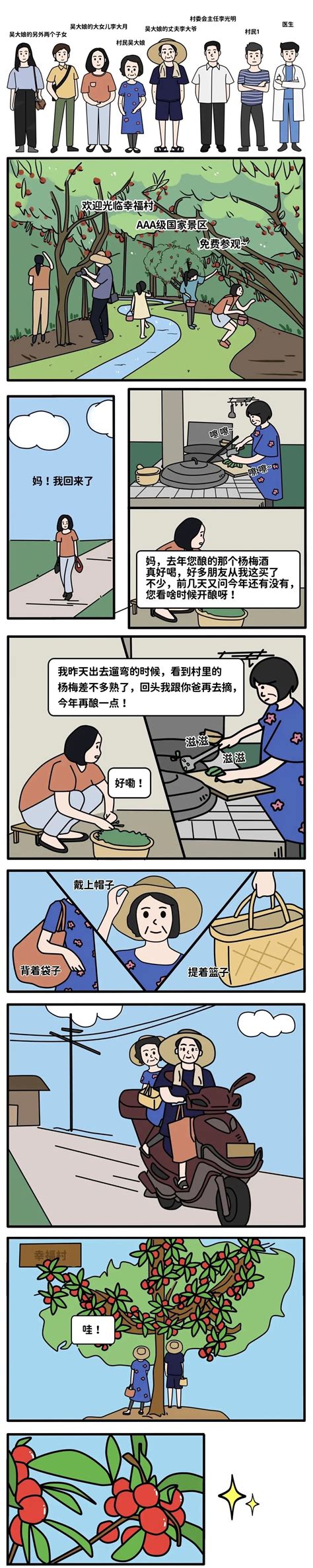 漫画丨私自上树摘杨梅发生意外，村委会需要承担赔偿责任吗？_澎湃号·政务_澎湃新闻-The Paper