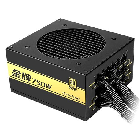 航嘉（Huntkey）WD650K全模组 金牌650W电脑电源（80PLUS金牌/单路50A/全电压/LLC+DC-DC/主动PFC），399 ...