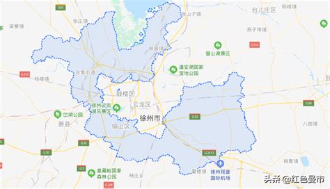 徐州区域划分图图片