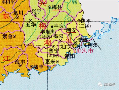 潮汕地图图片