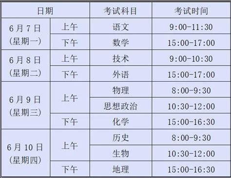 2022年浙江高考时间表及注意事项