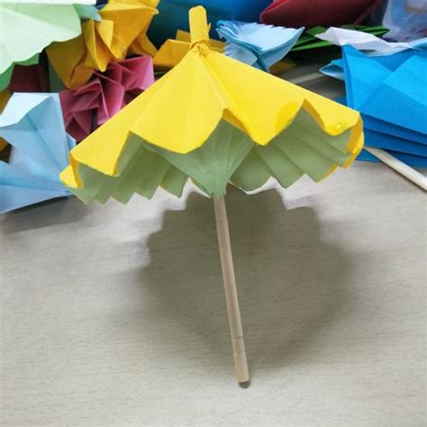 小雨伞的折纸教程-百度经验