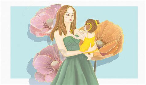 亲子时光-母子情|插画|儿童插画|妮小画 - 原创作品 - 站酷 (ZCOOL)