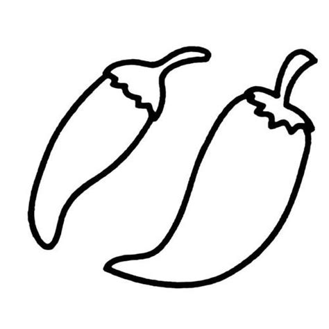 简笔画尖椒的画法 简笔画动画教程之辣椒尖辣椒的绘画分解步骤 肉丁儿童网