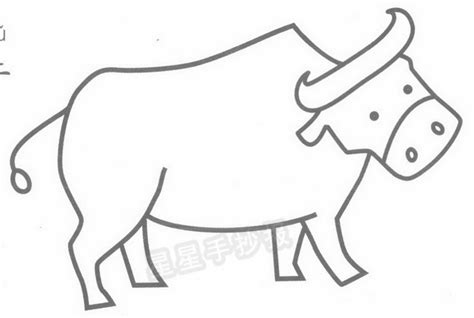 卡通版的牛怎么画简单,卡通牛怎么画简单_大山谷图库