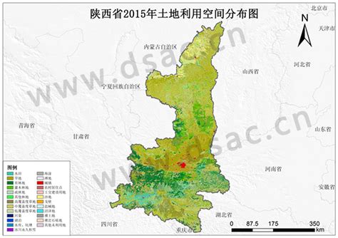 陕西省地形图图片