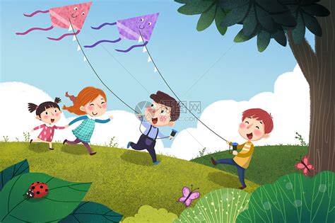 放风筝对孩子的寄语,风筝寄语简短一句话,寄语风筝美好的祝福_大山谷图库