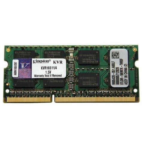 金士顿（KINGSTON）4G DDR3 1600 笔记本内存条1.5V 供电标准版 金士顿（kingston）内存KVR16S11/4【价格 ...