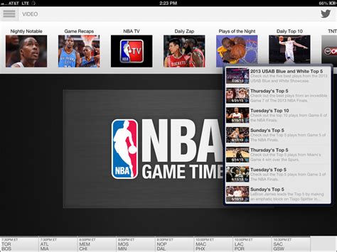 NBA的比赛时间iPad界面设计 - - 大美工dameigong.cn