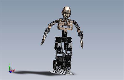 【机器人】简易人形机器人造型结构3D图纸 Solidworks设计_SolidWorks_机器人-仿真秀干货文章