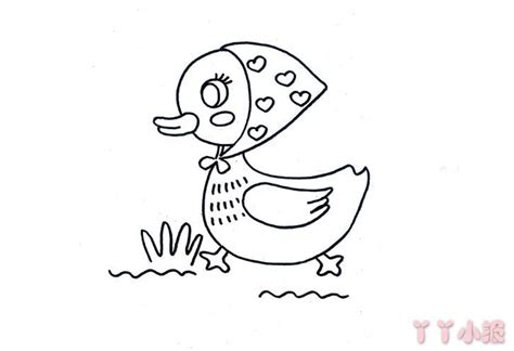 鸭子简笔画画法_怎么画鸭子的简笔画 - 简笔画动物 - 儿童简笔画图片大全