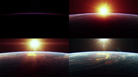 从太空看地球上美丽的日出_3840X2160_高清视频素材下载(编号:6783780)_影视包装_光厂(VJ师网) www.vjshi.com