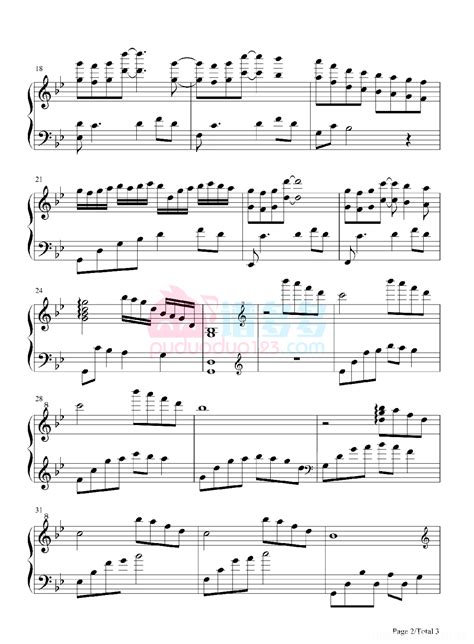 简化版《幻昼》钢琴谱 - 初学者最易上手 - 纯音乐带指法钢琴谱子 - 钢琴简谱