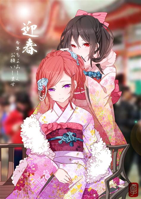 二次元:和服少女图片
