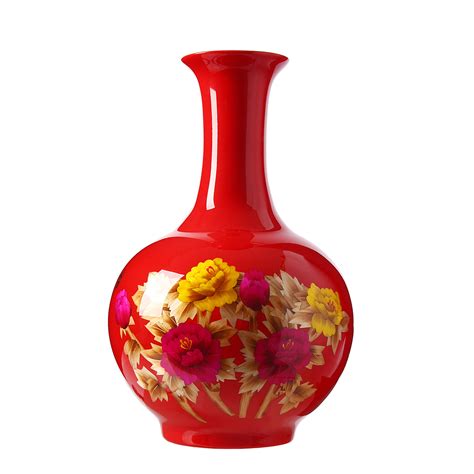 花瓶摆件中式古典景德镇陶瓷青花瓷镂空花瓶客厅插花博古架-阿里巴巴