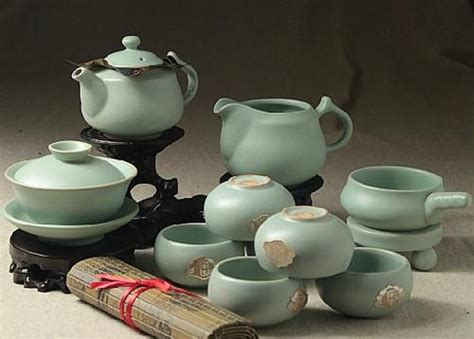 景德镇陶瓷颜色釉茶具套装 功夫茶具 礼品茶艺茶具套装-阿里巴巴