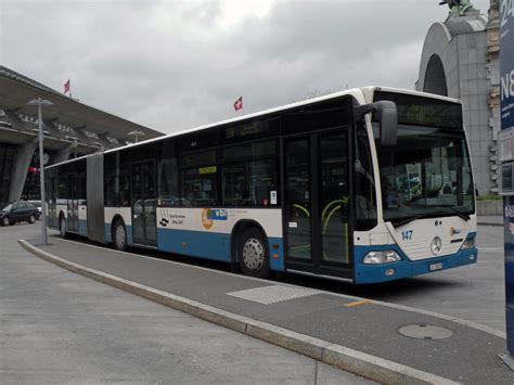 Mercedes Citaro LU 15079 mit der Betriebsnummer 147 unterwegs auf der ...