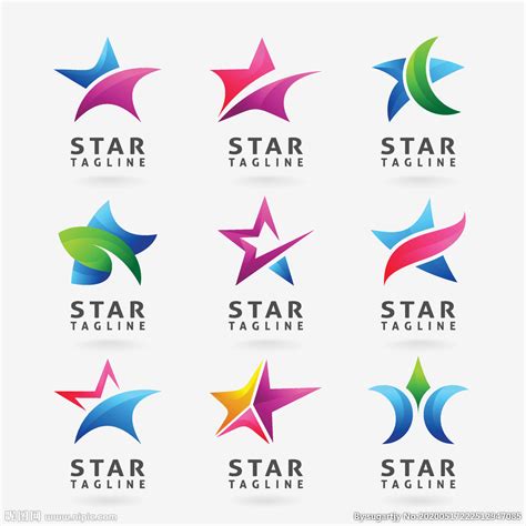 32个明亮的五角星星元素logo设计图片欣赏 star logo design-上海logo设计公司-尚略品牌
