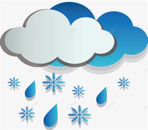 天气预报雨夹雪符号矢量图png图片免费下载-素材7yxVWeaaq-新图网