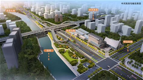 环城北路-天目山路快速路项目首台盾构机开始掘进 计划2022年通车_杭州网