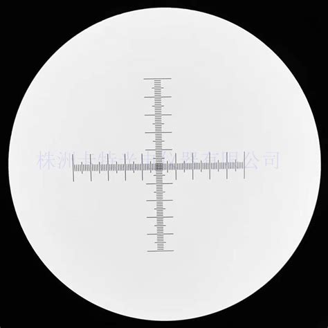 CAT933 显微镜测微尺 奥林巴斯目镜 分划板 十字标尺 0.01mm 1mm-阿里巴巴