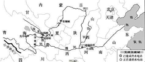 黄河流域水系分布图_中国地图_初高中地理网