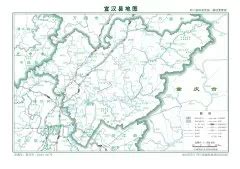 四川达州开江县地图自然地理版 - 达州市地图 - 地理教师网