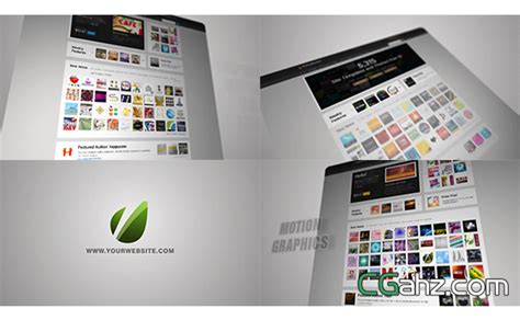 网站微博空间二维动态宣传推广AE模板 - CG爱好者网,免费CG资源,AE模板,3D模型分享平台