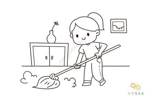 帮妈妈干活简笔画做家务幼儿(帮妈妈干活简笔画 幼儿 做家务) - 抖兔教育